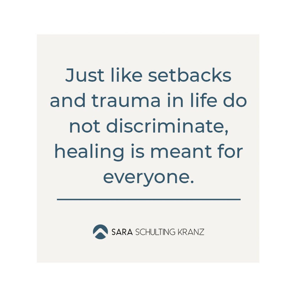 Inspiration about trauma and healing by Sara Schulting Kranz