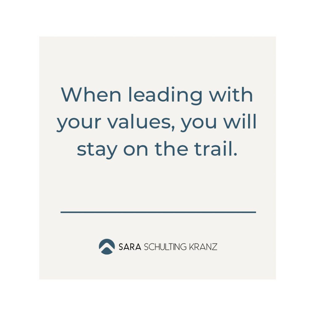 Inspiration about values and healing by Sara Schulting Kranz