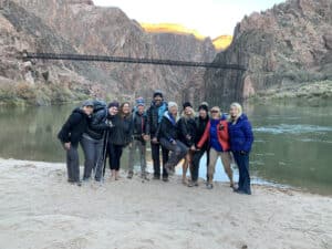 SSK Group at bottom of grand canyon