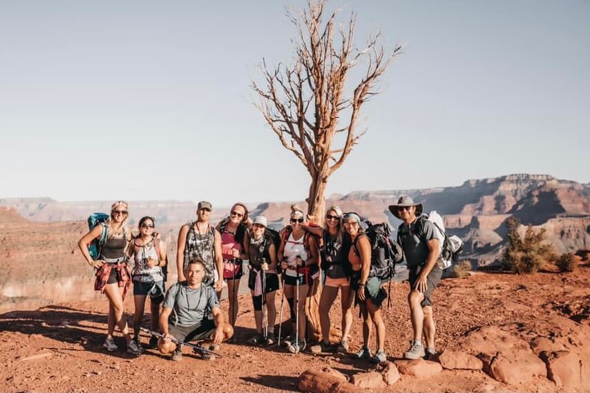 Group coaching in the Grand Canyon with Sara Schulting Kranz