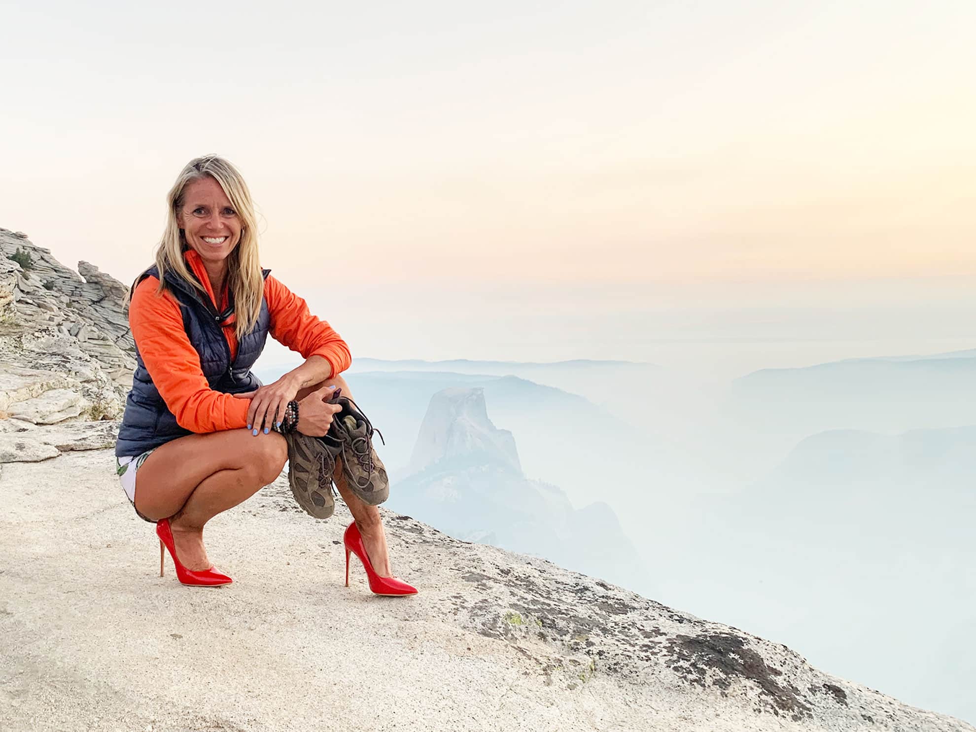 Why do you carry red heels in the backcountry? Article written by Sara Schulting Kranz