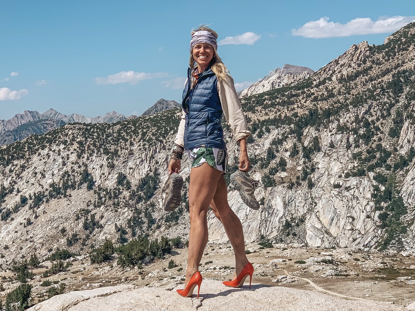 Why do you carry red heels in the backcountry? Article written by Sara Schulting Kranz