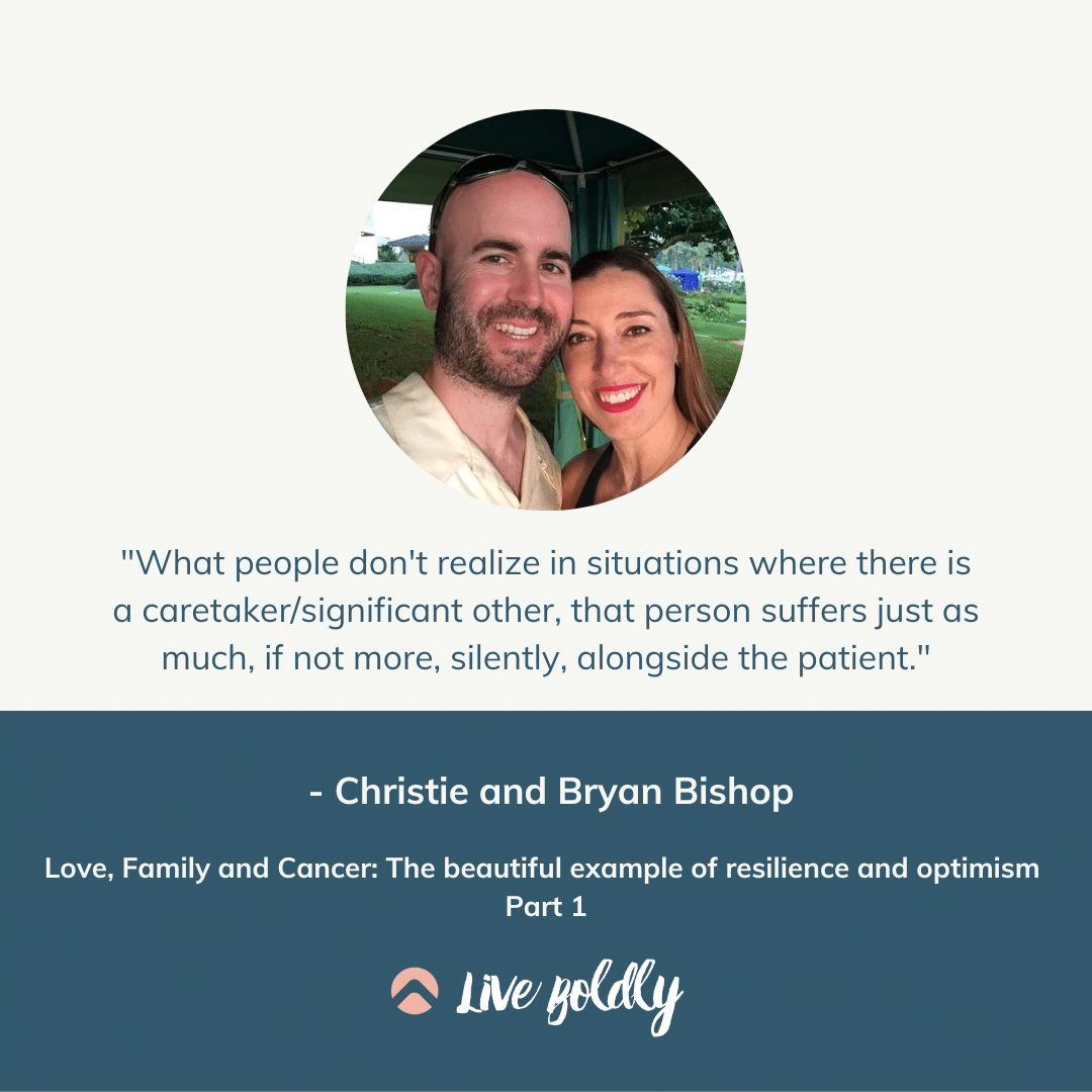 Love, Family and Cancer: The beautiful example of resilience and optimism with Christie and Bryan Bishop. Part 1 | Live Boldly with Sara Podcast | Episode 126